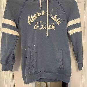 Abercrombie & Fitch Women’s Blue Hoodie Sweater